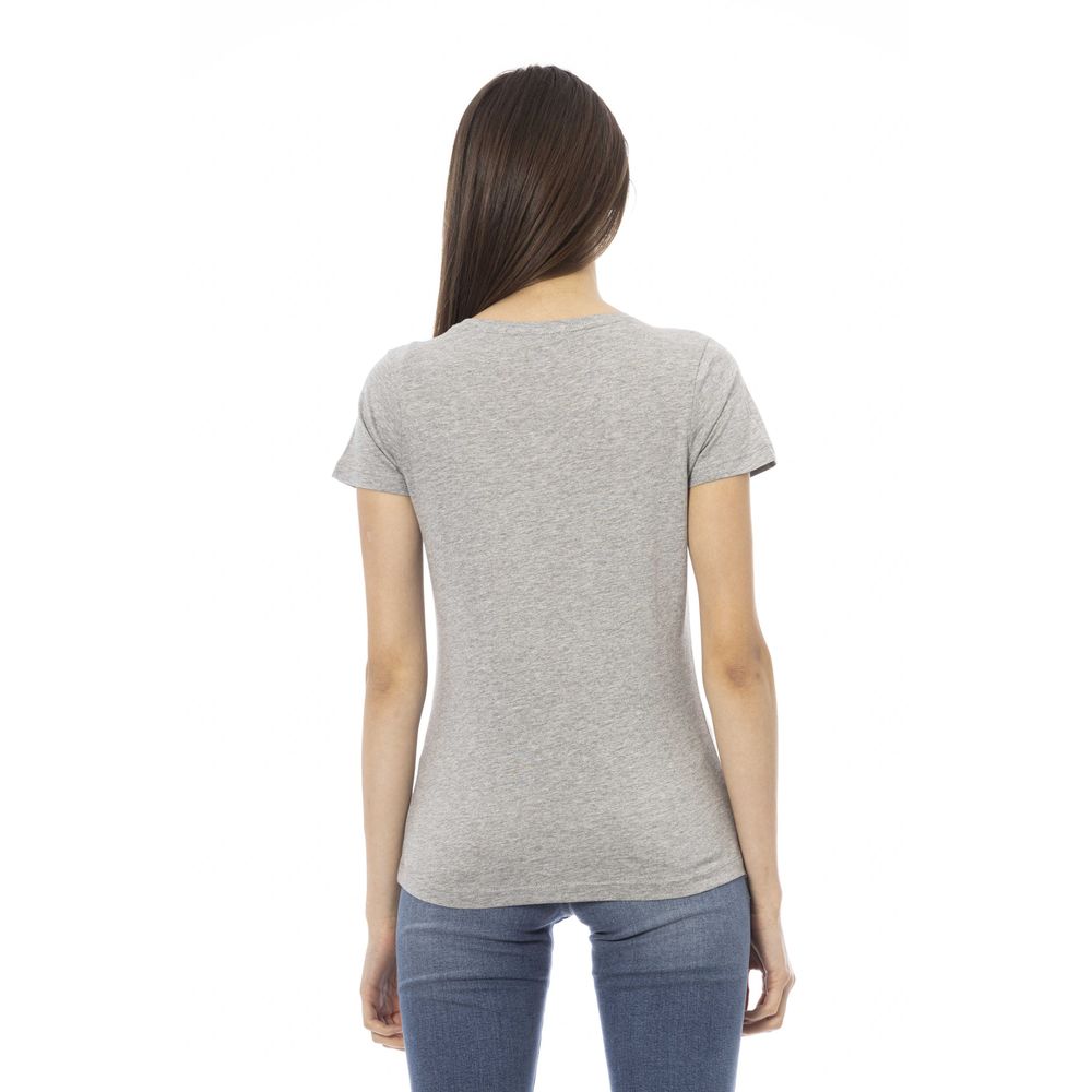 Trussardi Action Gray Cotton Women T-Shirt