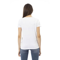 Trussardi Action White Cotton Women T-Shirt