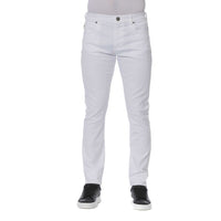 Trussardi Jeans White Cotton Men Jean