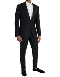 Dolce & Gabbana Dark Blue Wool NAPOLI Formal 2 Piece Suit