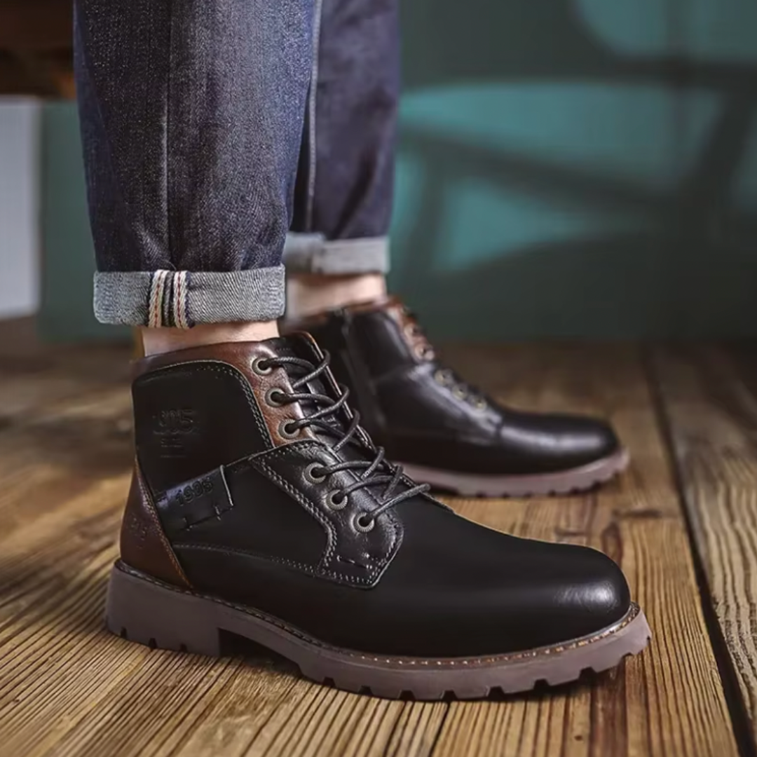 AARON™ | Vintage Leather Boots - Retail Flare