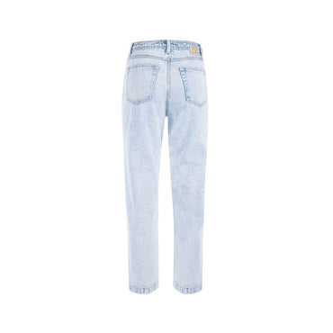 Yes Zee Light Blue Cotton Women High-Waisted Jean