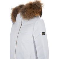 Yes Zee White Nylon Women Jacket