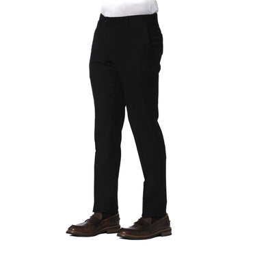 Trussardi Black Wool Men Pants