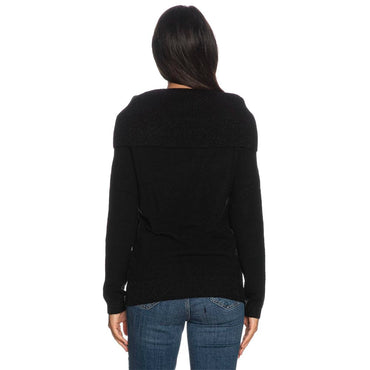 Yes Zee Black Viscose Sweater