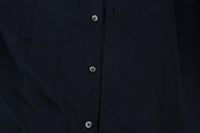 John Galliano Elegant Blue Cotton Casual Shirt