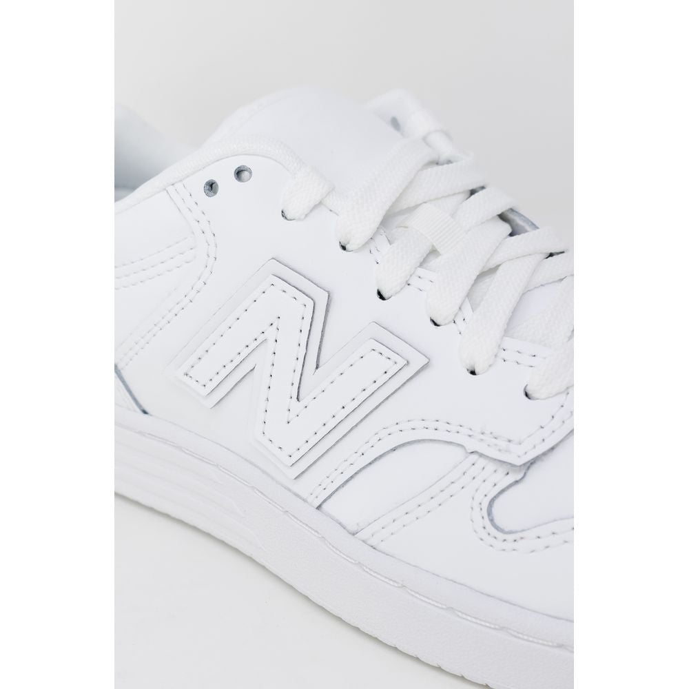 New Balance White Leather Leather Sneaker