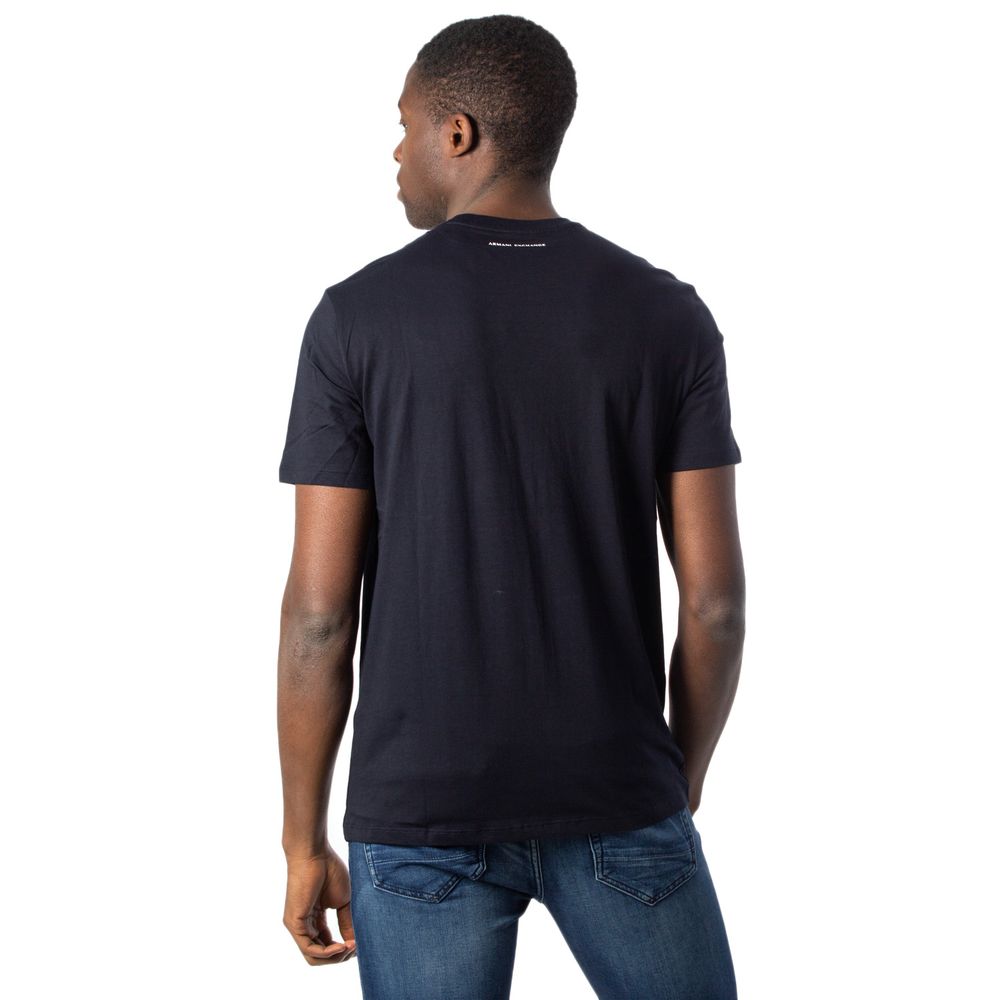 Armani Exchange Blue Cotton T-Shirt