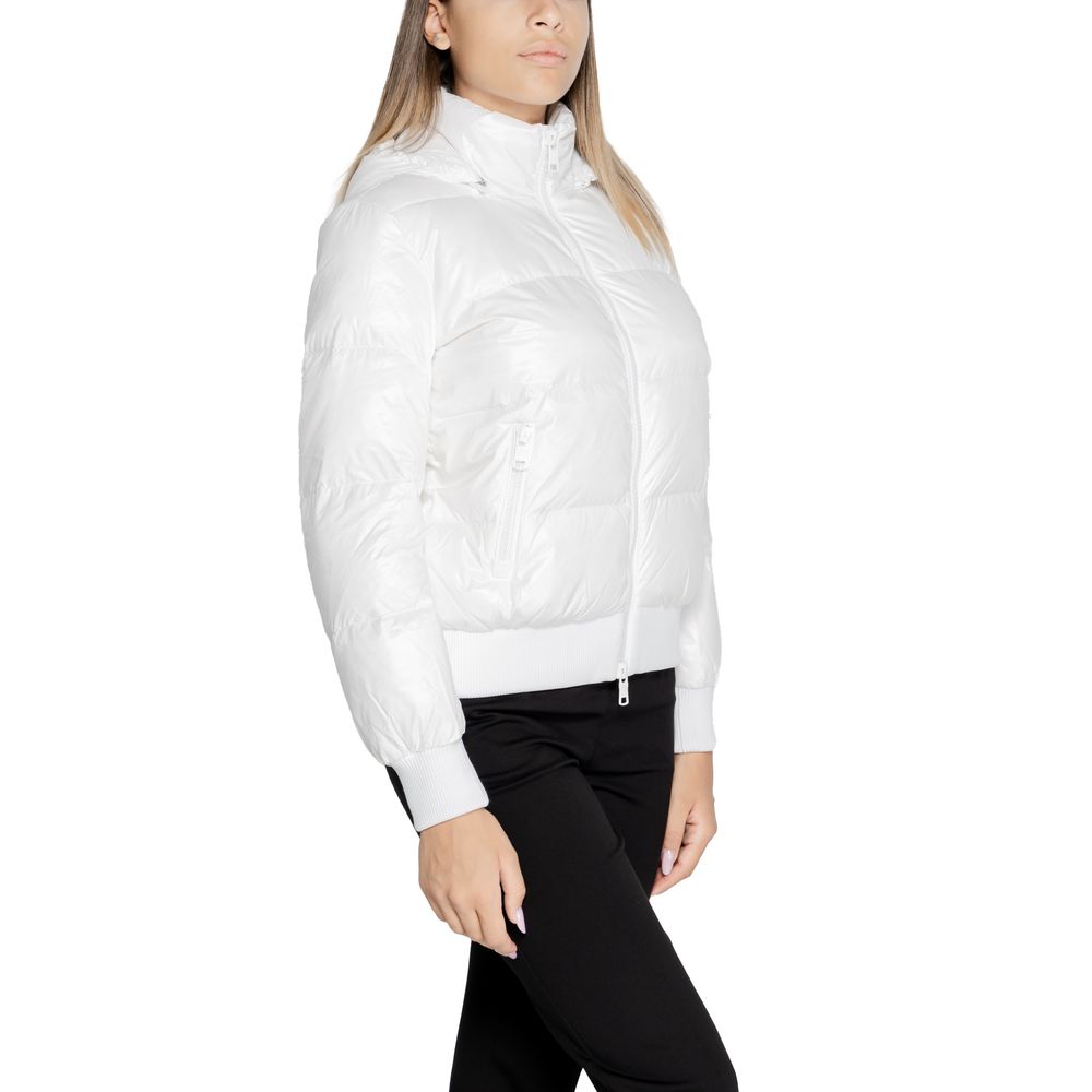 Armani Exchange White Polyamide Jackets & Coat