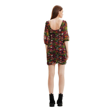 Desigual Green Polyester Dress