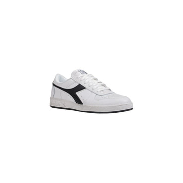 Diadora Black And White Leather Sneaker