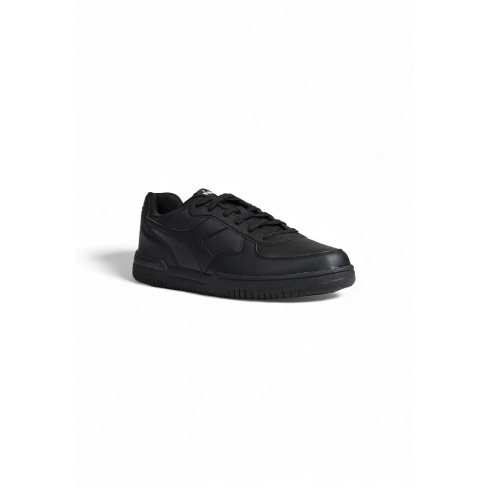 Diadora Black Leather Leather Sneaker