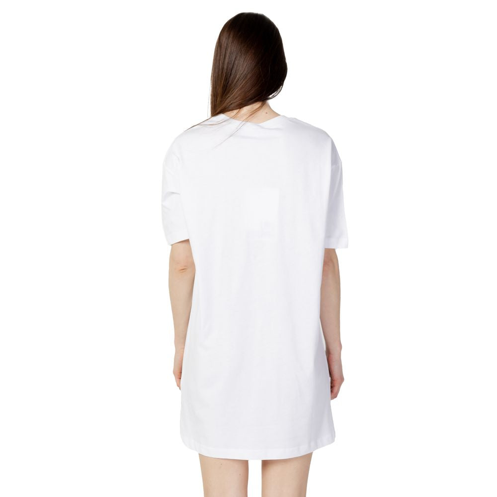 Love Moschino White Cotton Dress