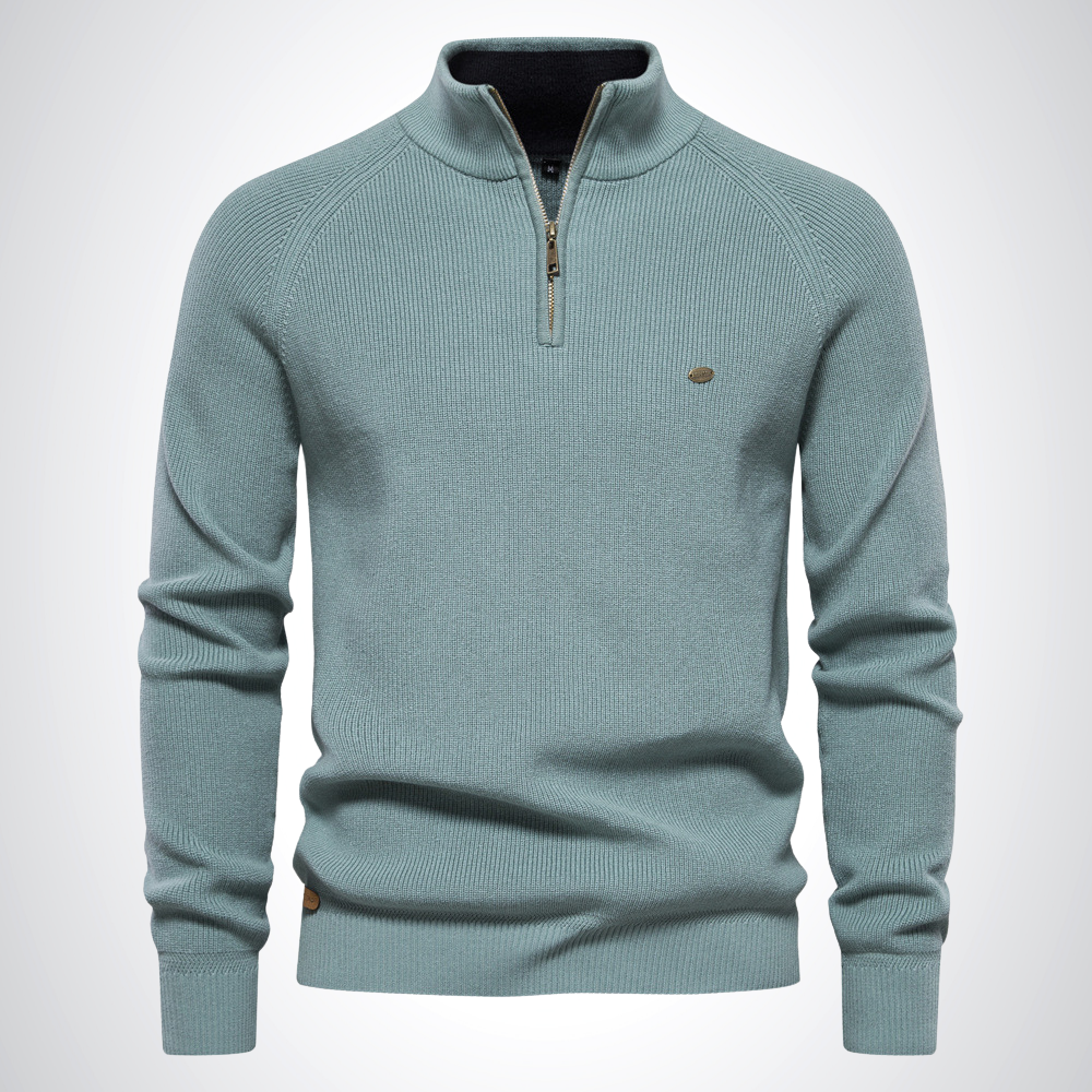 ADAM | Cotton Half-Zip Jumper