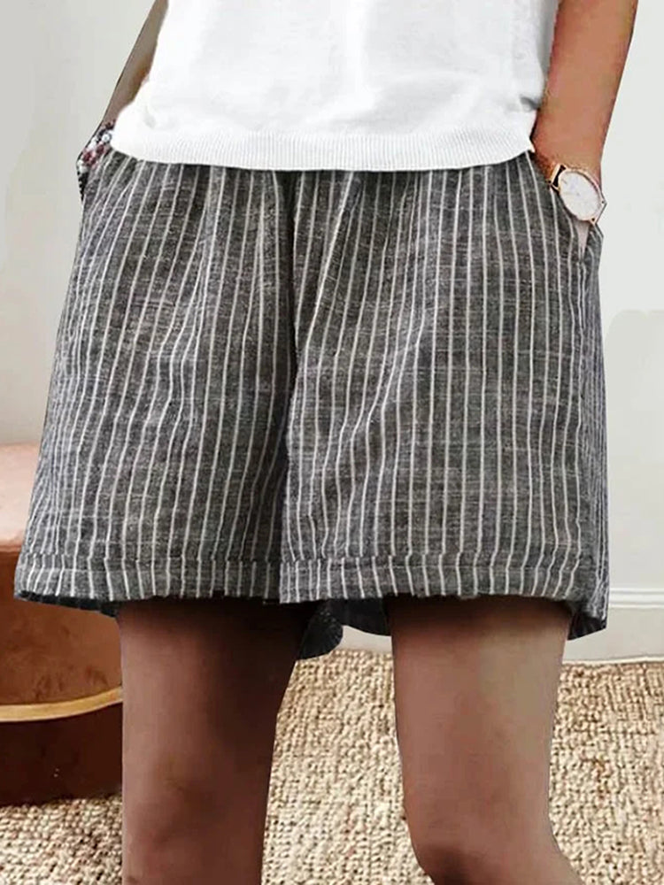 Lorraine | Airy Striped Shorts - The Lightness of Summer - Retail Flare