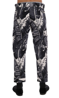 Dolce & Gabbana Elegant Capri Casual Pants in Banana Leaf Print