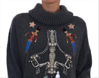 Dolce & Gabbana Enchanted Crystal Turtleneck Sweater