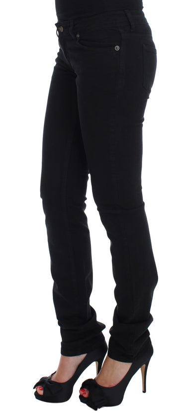 Cavalli Chic Slim Skinny Black Jeans