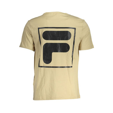 Fila Beige Cotton Men T-Shirt