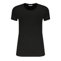 Patrizia Pepe Black Elastane Tops & T-Shirt