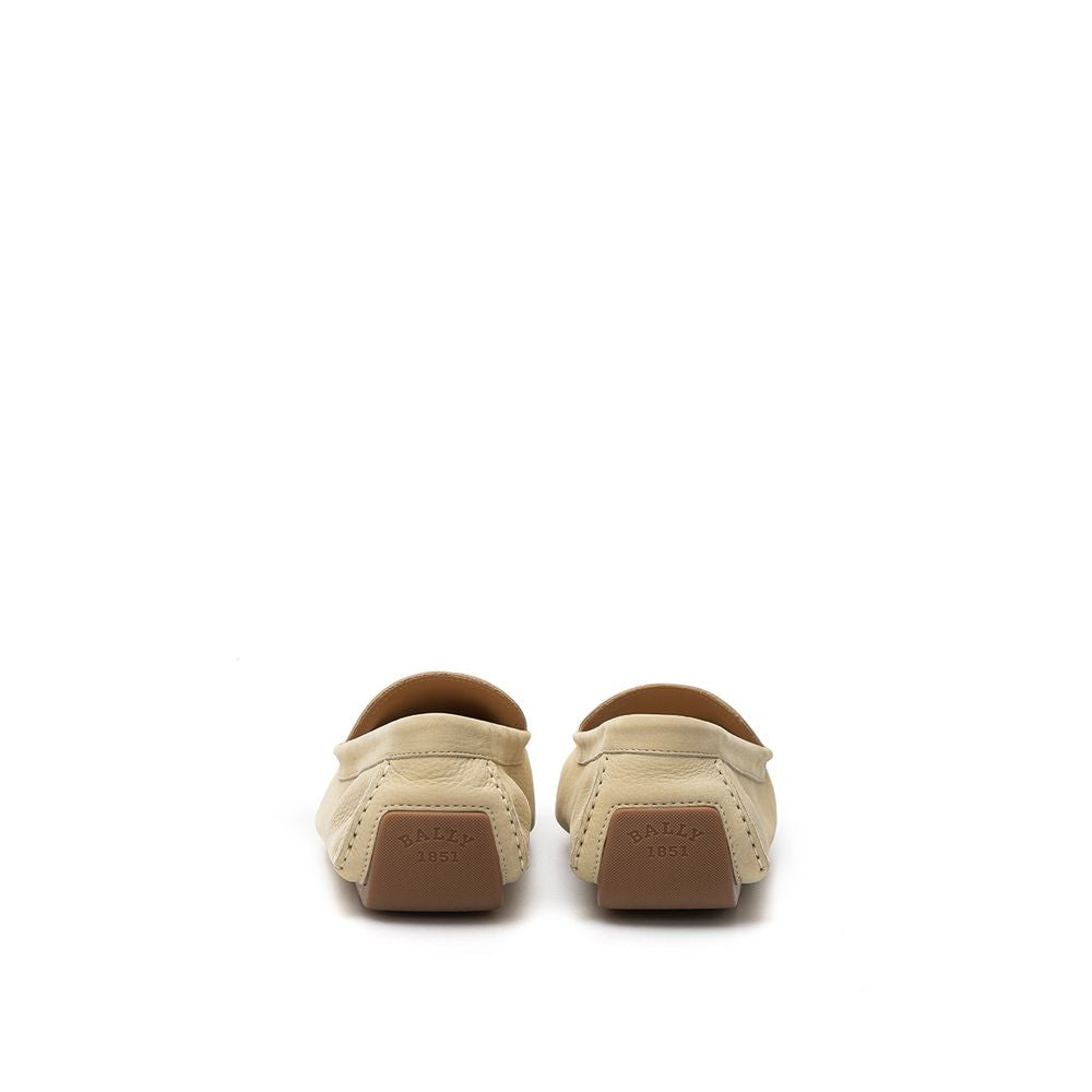 Bally Beige Leather Loafer