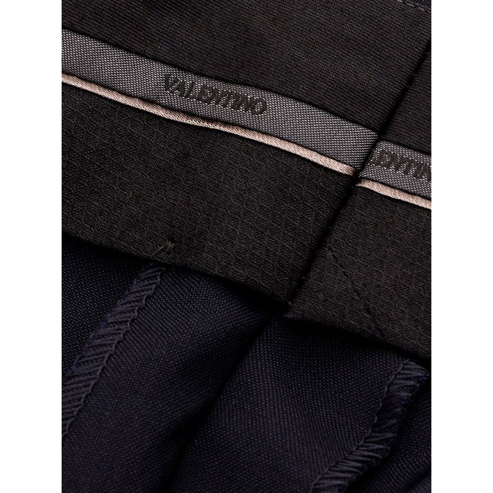 Valentino Black Wool Jeans & Pant