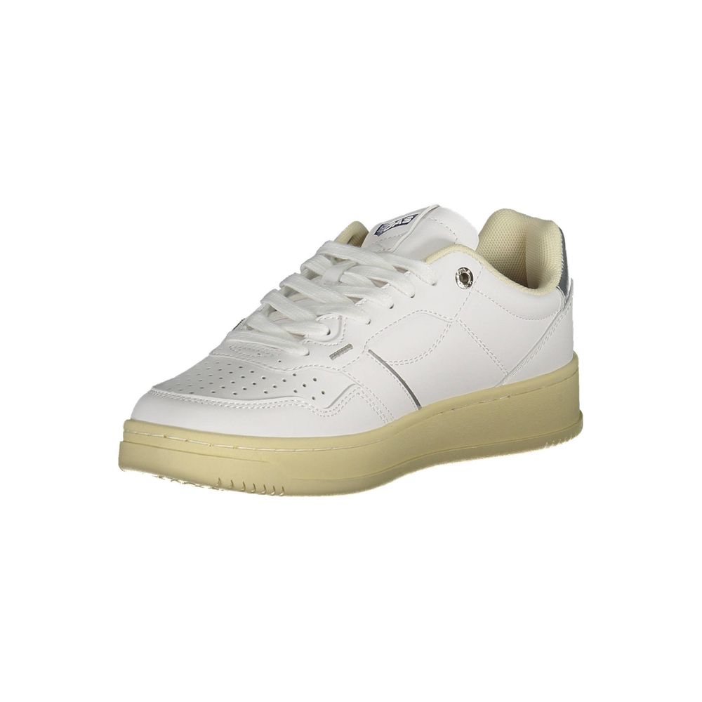 Gas White Artificial Leather Sneaker