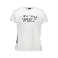 Diesel White Cotton Men T-Shirt