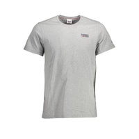 Tommy Hilfiger Gray Cotton Men TShirt