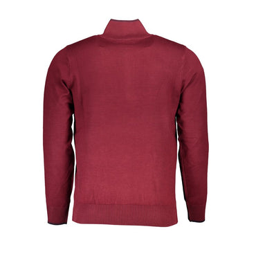 U.S. Grand Polo Elegant Half-Zip Sweater with Embroidery Detail