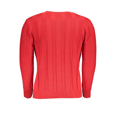 U.S. Grand Polo Red Fabric Sweater