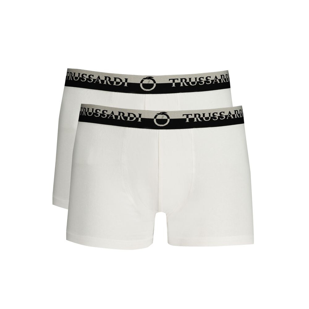 Trussardi White Cotton Underwear