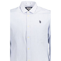 U.S. POLO ASSN. Light Blue Cotton Men Shirt