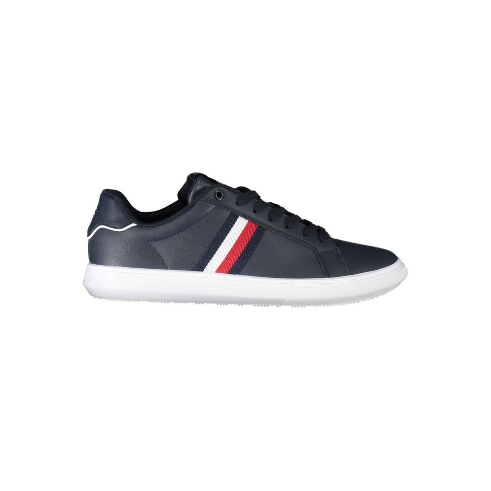 Tommy Hilfiger Blue Leather Men Sneaker