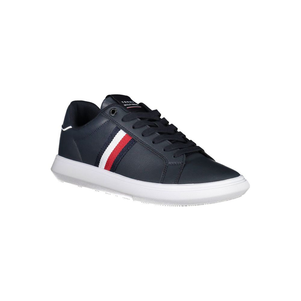 Tommy Hilfiger Blue Leather Men Sneaker