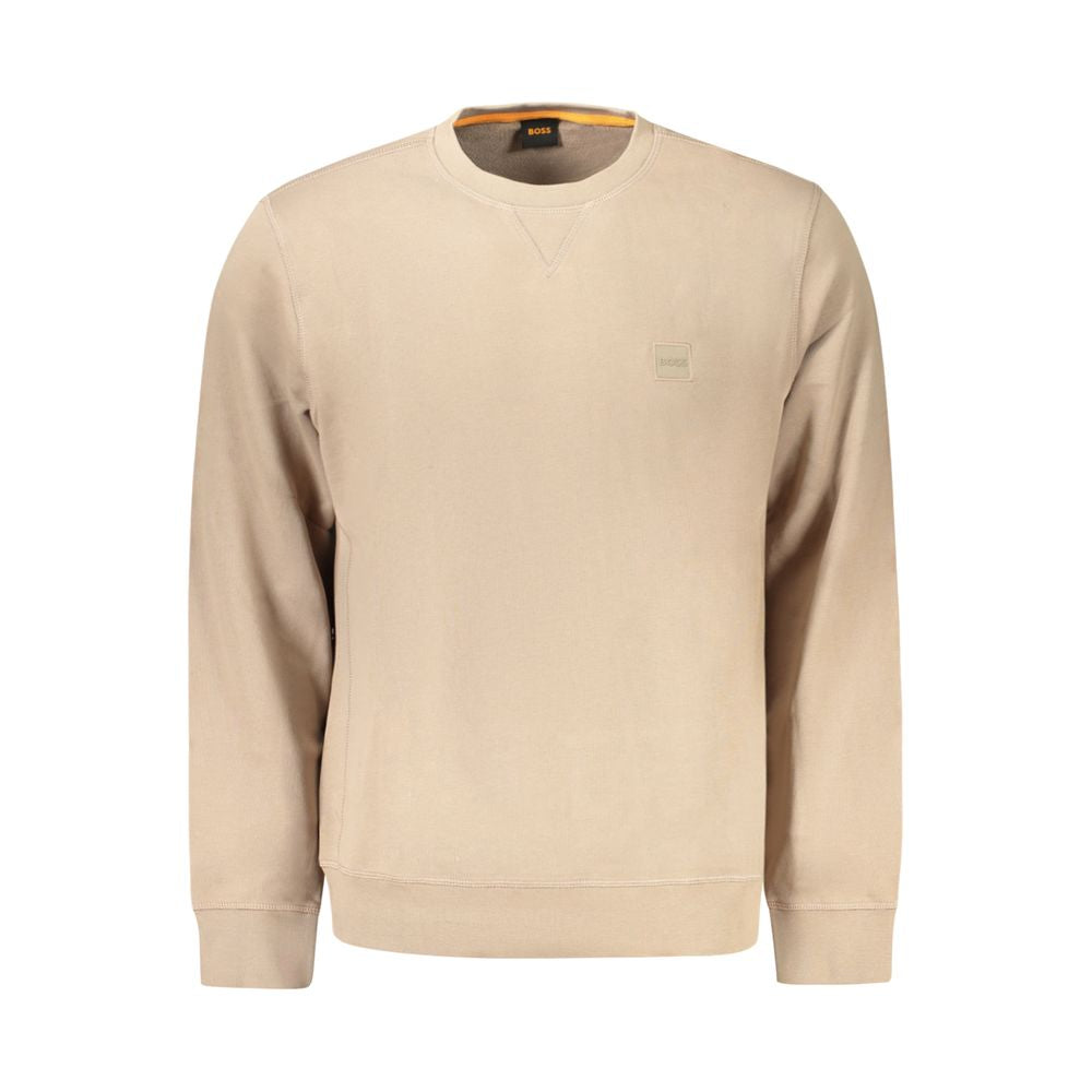 Hugo Boss Brown Cotton Men Sweater