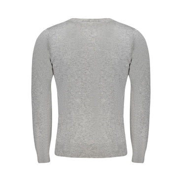 Cavalli Class Gray Viscose Men Sweater