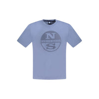 North Sails Blue Cotton Men T-Shirt