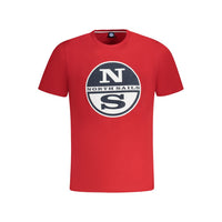 North Sails Red Cotton Men T-Shirt