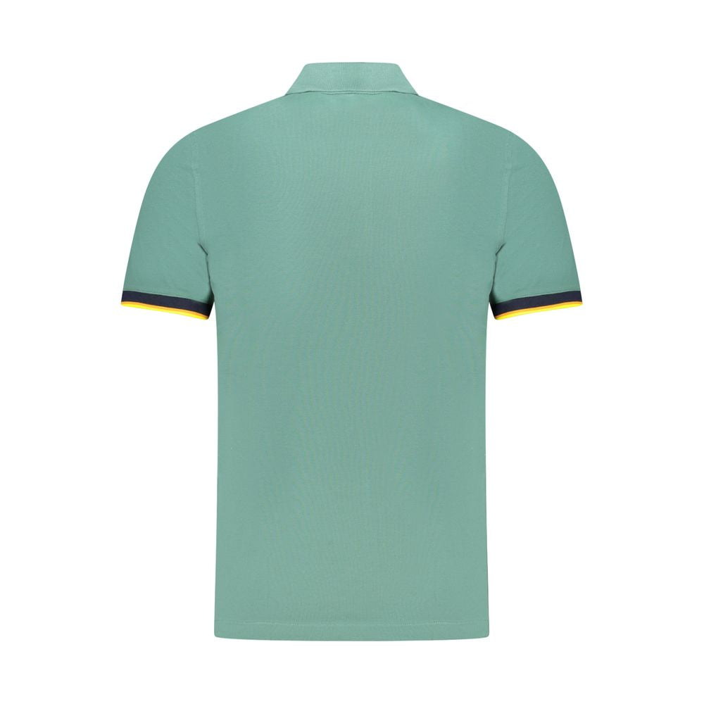 K-WAY Green Cotton Men Polo Shirt