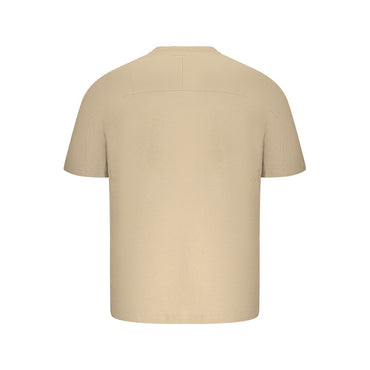 Hugo Boss Beige Cotton Men T-Shirt