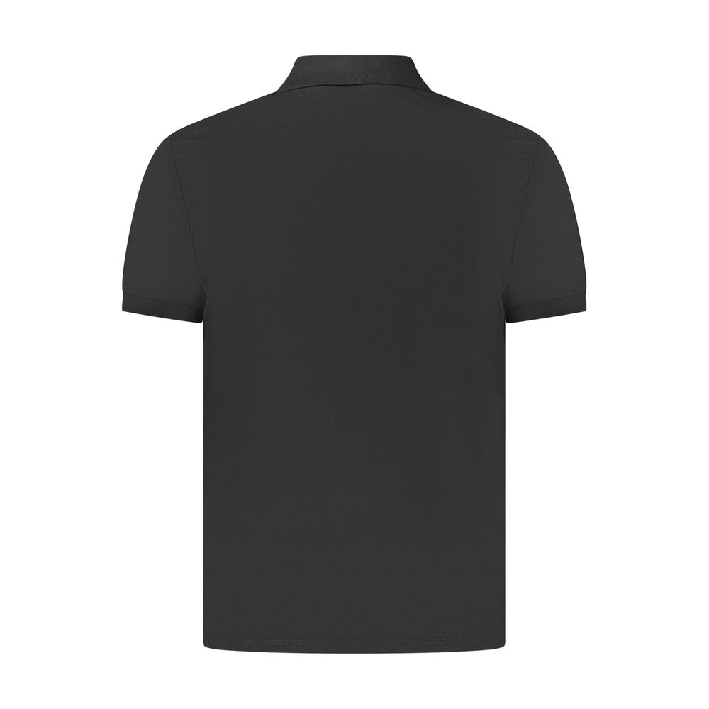 Calvin Klein Black Cotton Men Polo Shirt