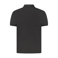 Calvin Klein Black Cotton Men Polo Shirt