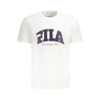 Fila White Cotton Men T-Shirt