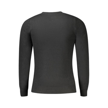 Cavalli Class Black Viscose Men Sweater