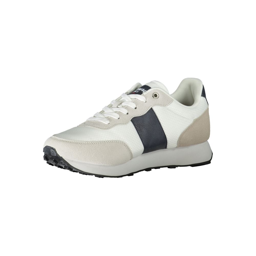 Carrera White Polyester Sneaker