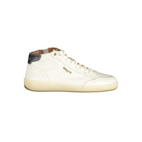 Blauer White Leather Men Sneaker