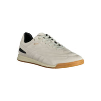 Hugo Boss Gray Leather Men Sneaker