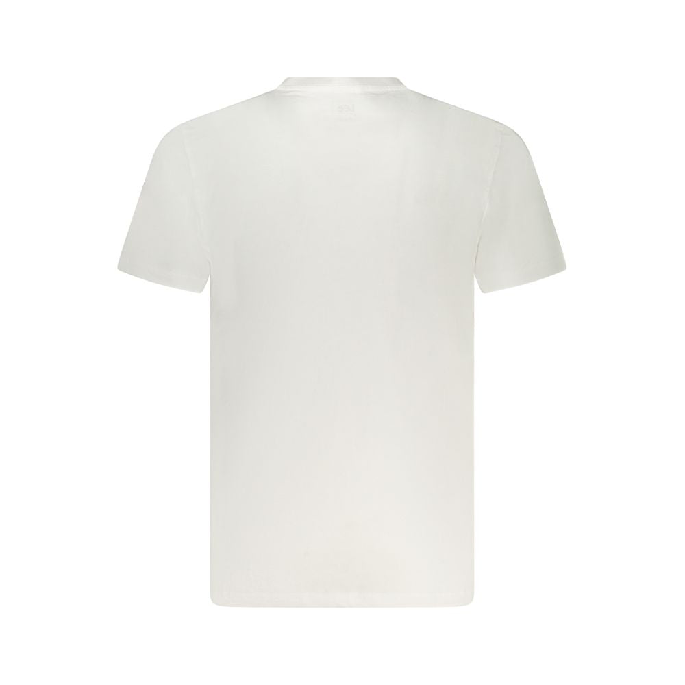 Lee White Cotton Men T-Shirt