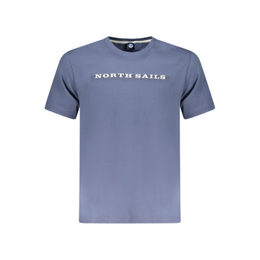 North Sails Blue Cotton Men T-Shirt